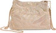 Jessica McClintock Maxine Rhinestone Mesh Bucket Clutch