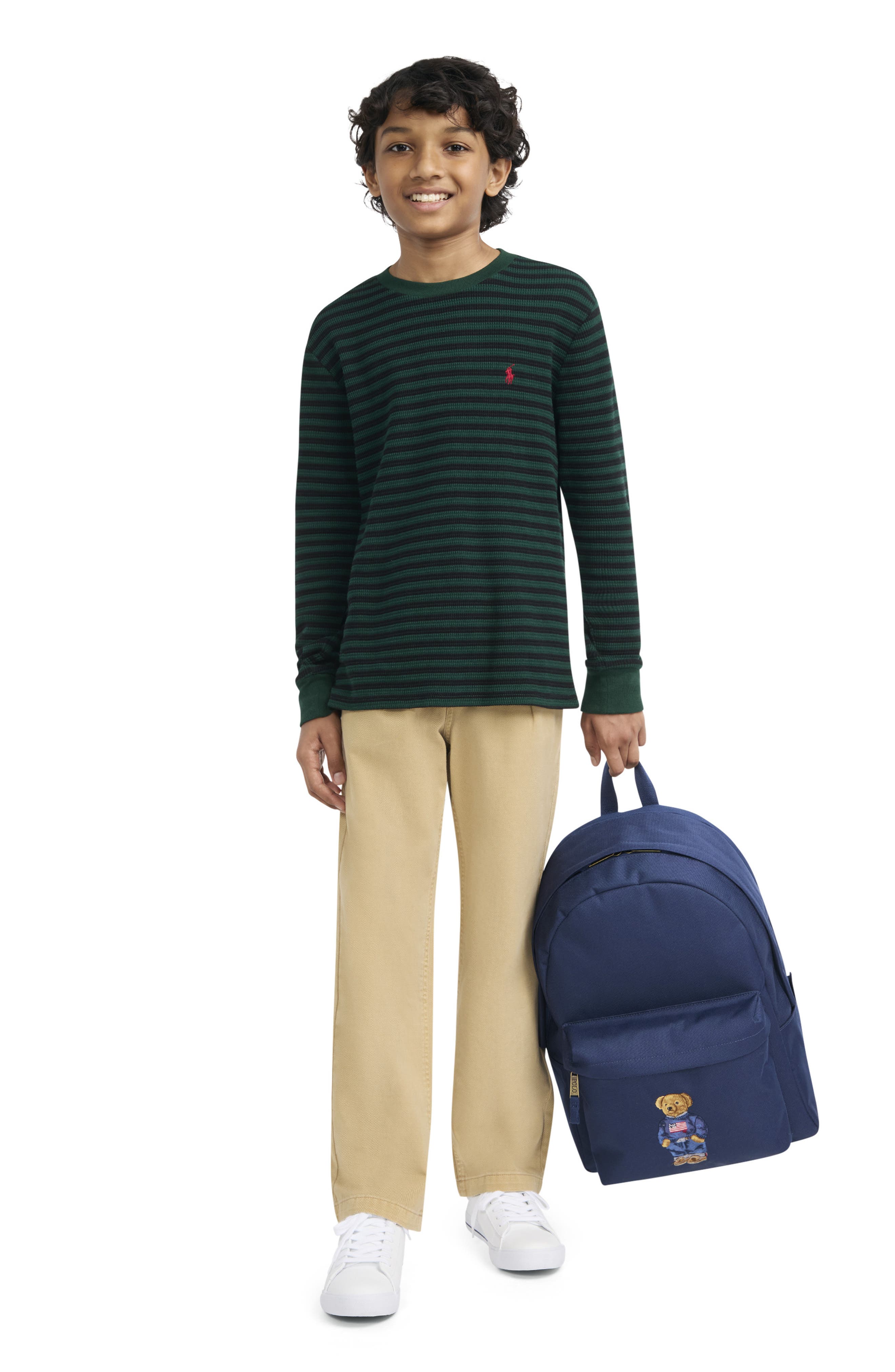 Kids' Polar Bear Backpack, Alternate, color, NEWPORT NAVY