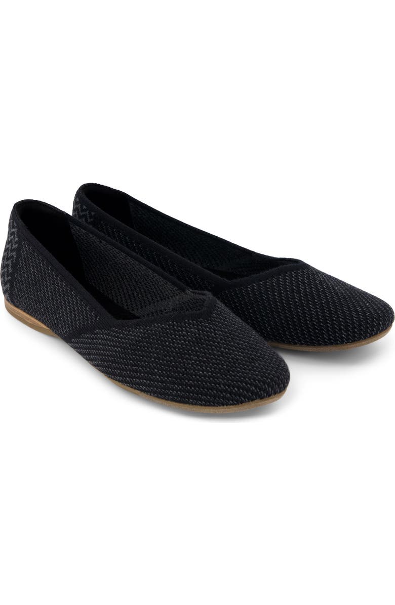 TOMS Gemma Ballet Flat, Main, color, Black