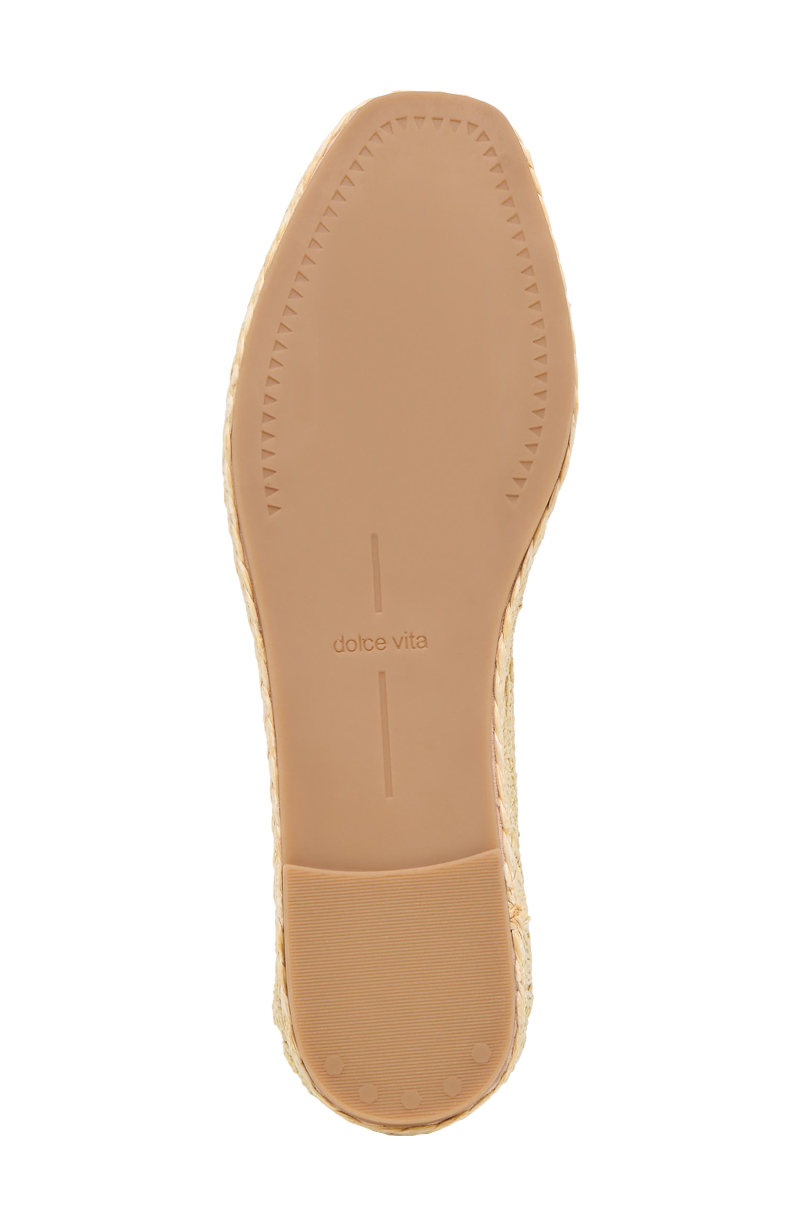 Dolce Vita Tianna Ballet Flat, Alternate, color, Light Natural Raffia Lace