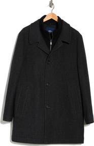 Hart Schaffner Marx Macbeth Wool Blend Single Breasted Coat