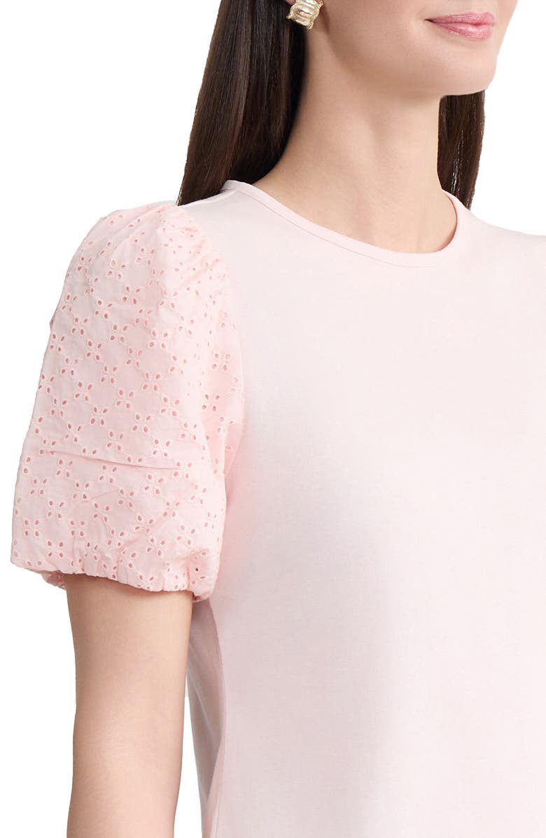 Jones New York Eyelet Sleeve Sweater, Alternate, color, 