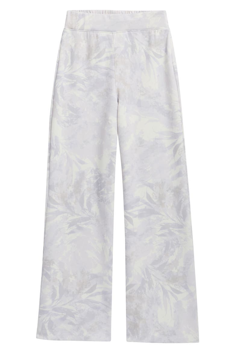 Kids' Cloud Leaf Print Relaxed Pants, Main, color, WHITE/ GREY CAMO