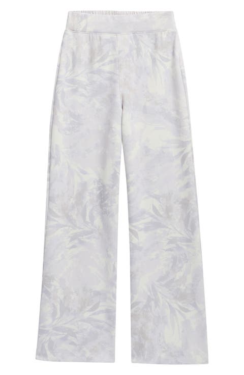 Kids' Cloud Leaf Print Relaxed Pants