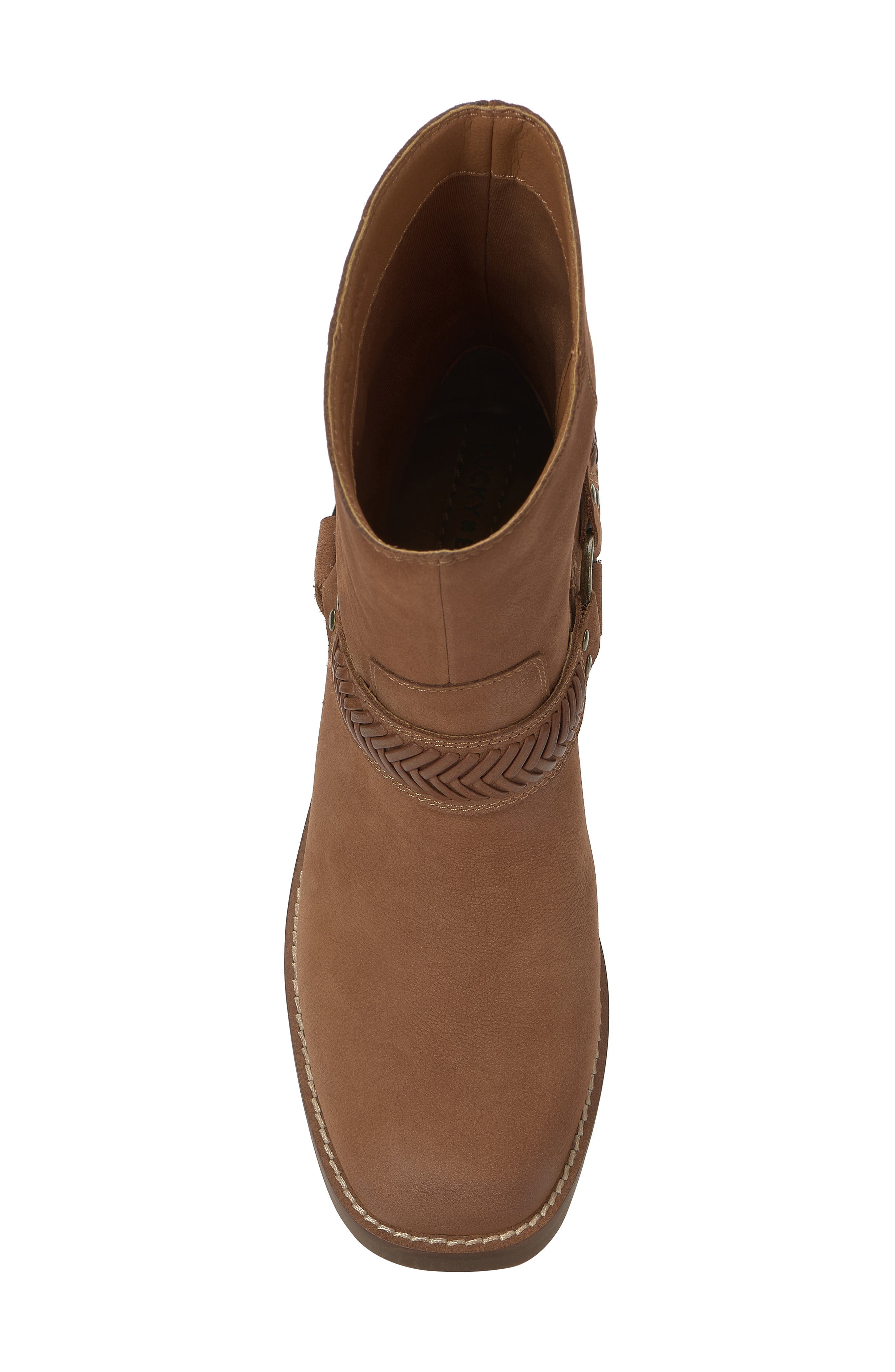 Lucky Brand Kujono Bootie, Alternate, color, Acorn