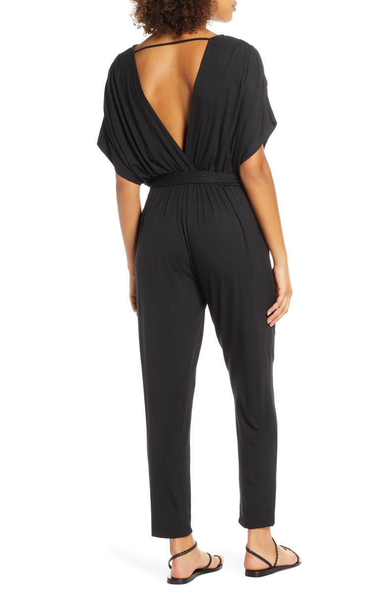 Fraiche by J Open Back Jumpsuit, Alternate, color, 