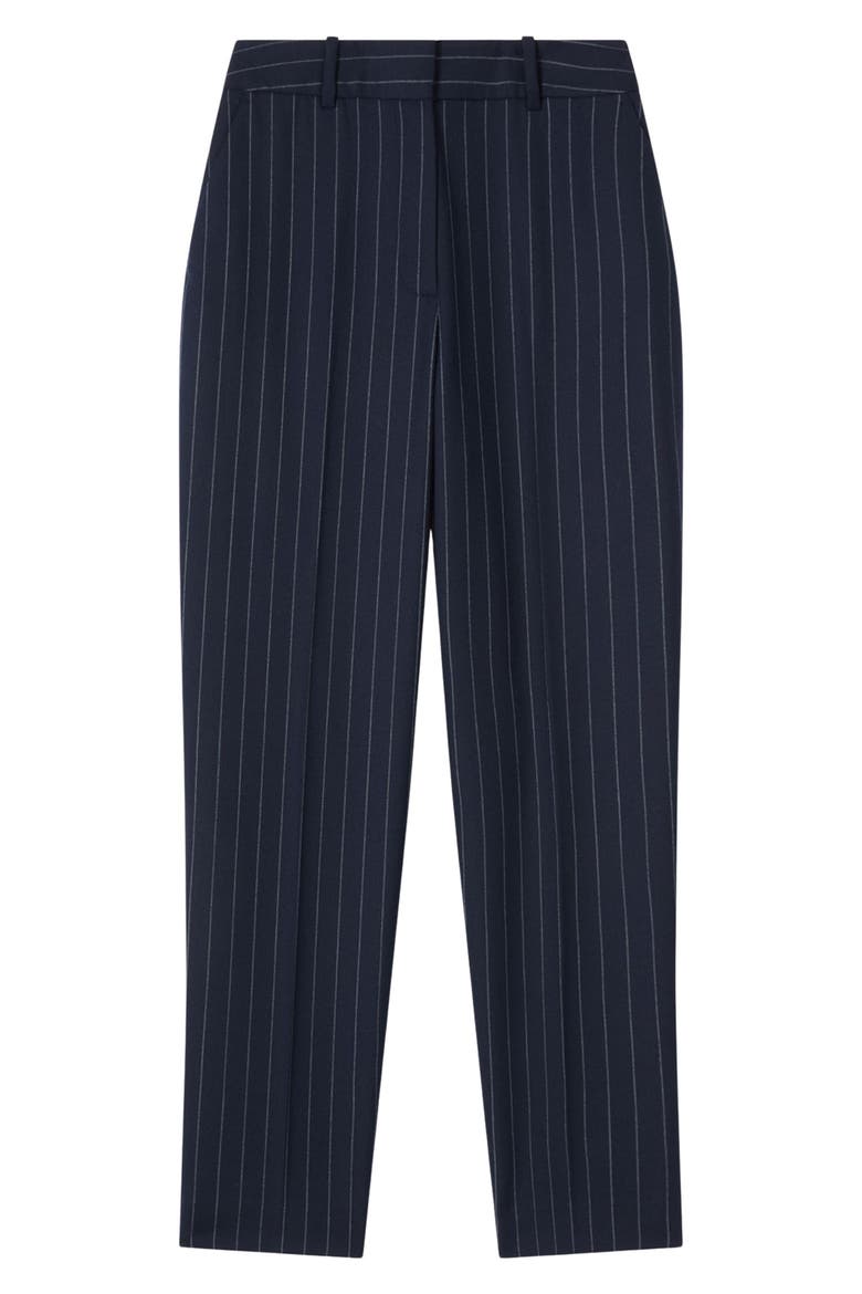 Bella Pinstripe Pants, Alternate, color, NAVY
