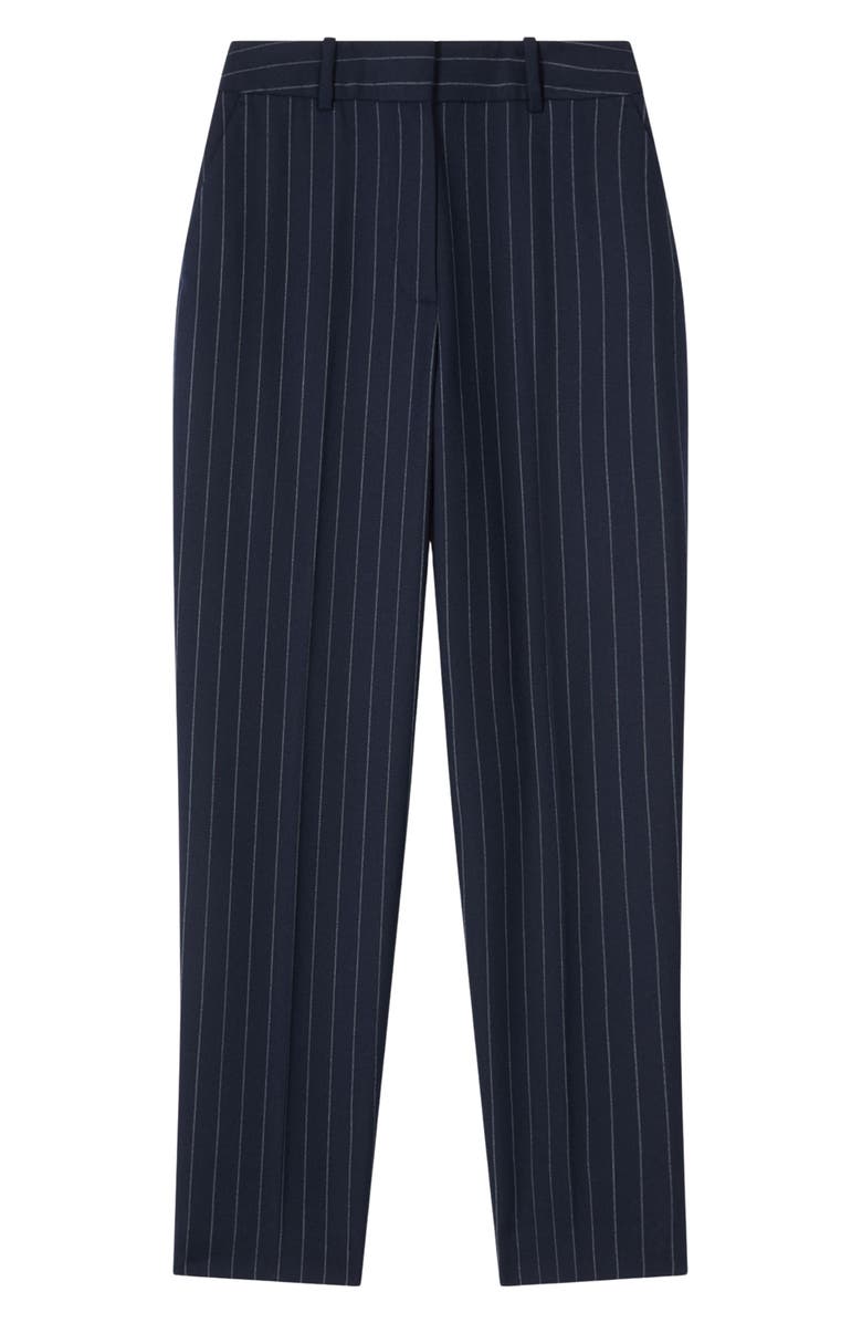 LK Bennett Bella Pinstripe Pants, Alternate, color, Navy