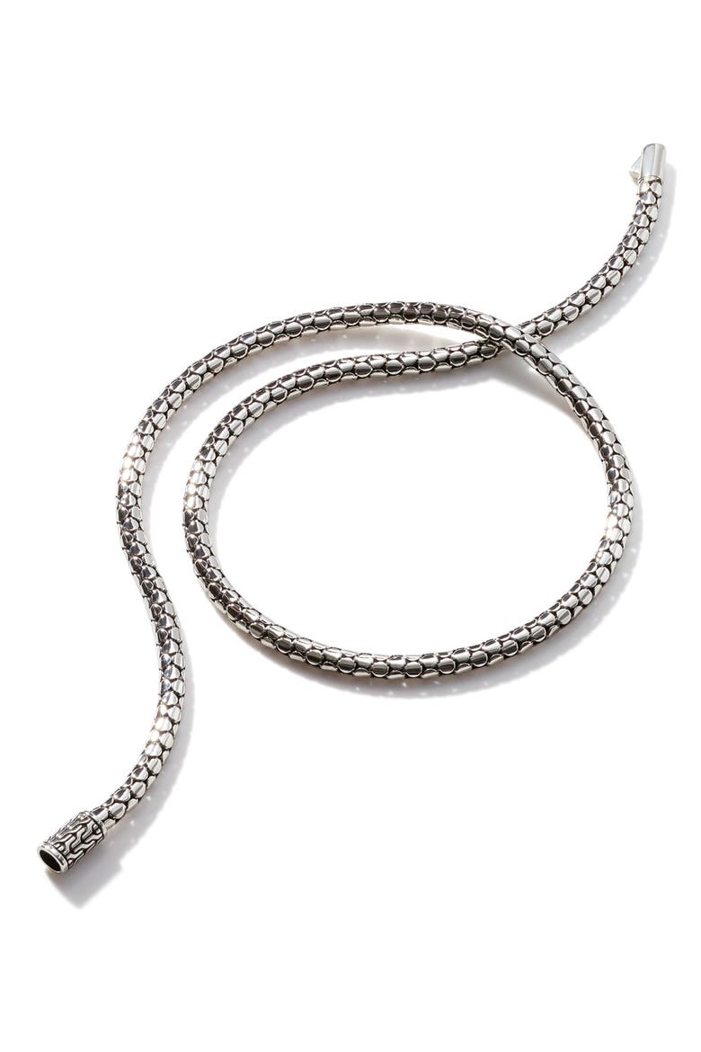 Dot Chain Necklace, Alternate, color, SILVER