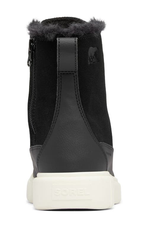 Sorel Kids' Explorer Iii Waterproof Boot In Black/sea Salt