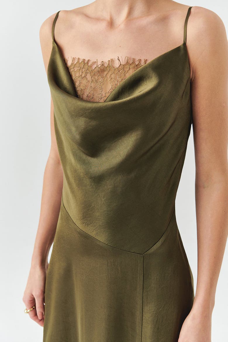 Macy Midi Dress, Alternate, color, KHAKI
