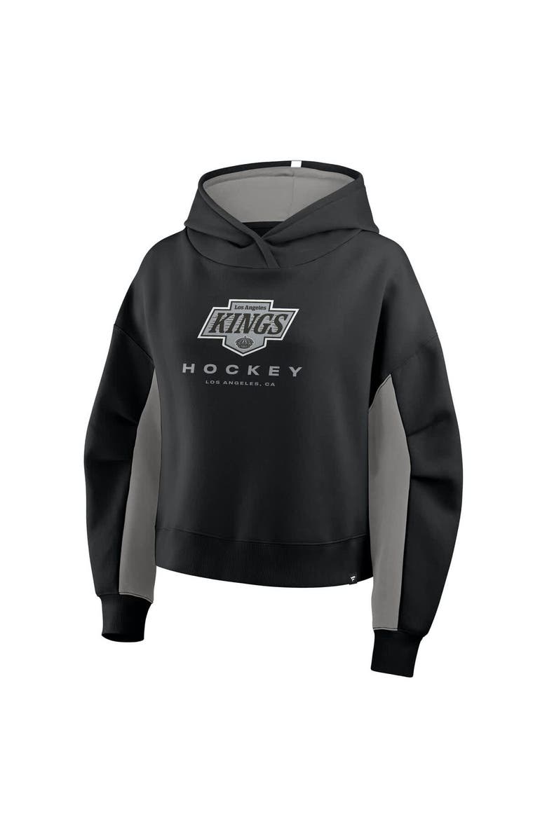 FANATICS Women's Fanatics Black Los Angeles Kings Back Check Boxy Hoodie, Alternate, color, Black