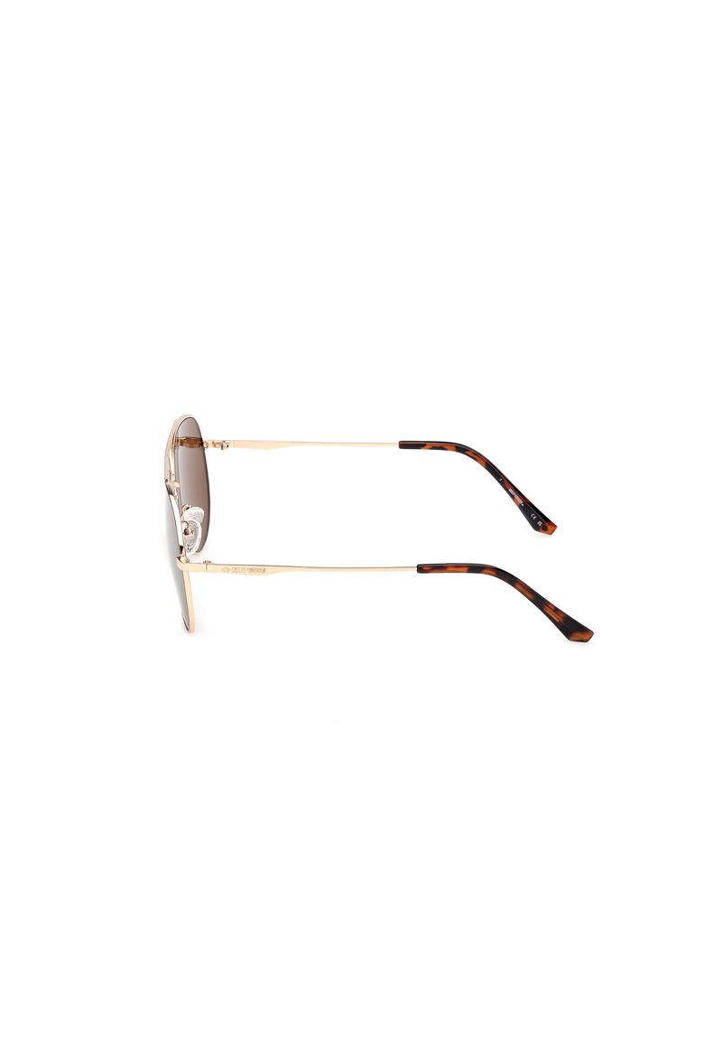 Classic Metal Aviator Sunglasses, Alternate, color, Gold / Brown Mirror