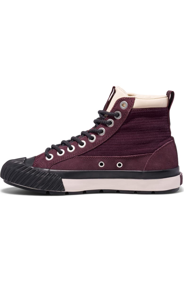 P.F. Flyers Grounder Hiker High-Top Sneaker, Alternate, color, Burgundy