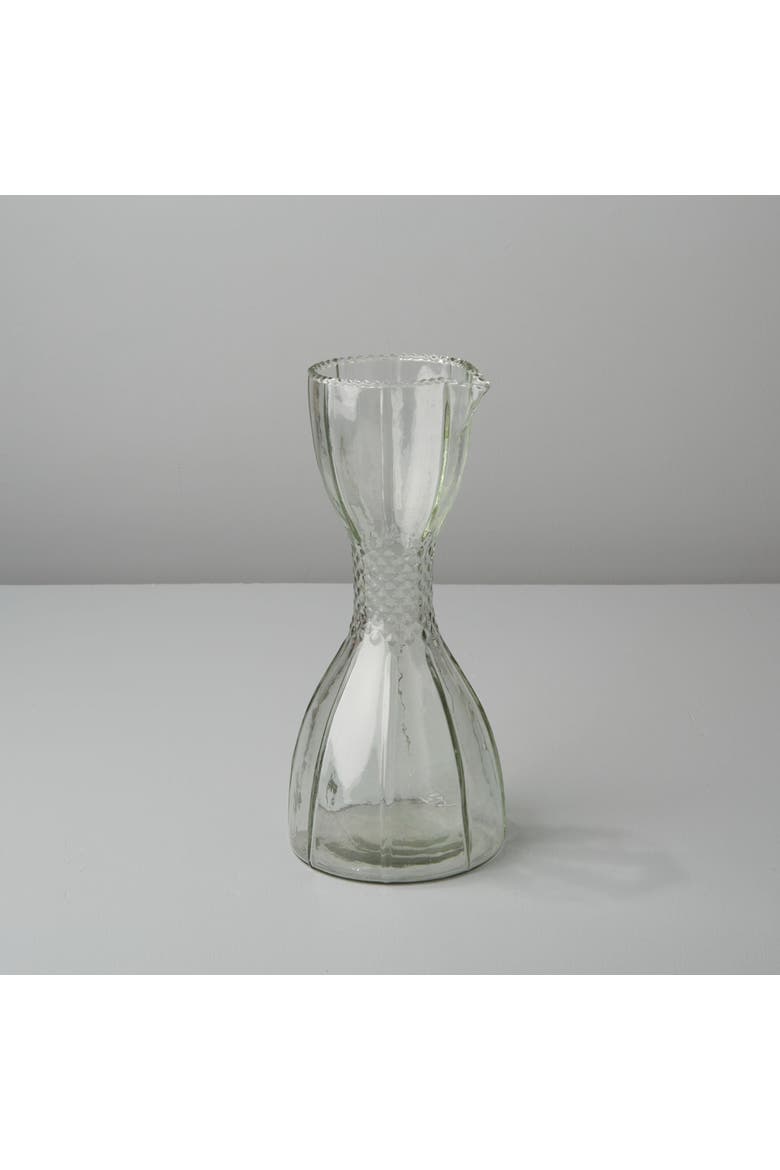 Ruffle Glass Bell Carafe, Alternate, color, Clear