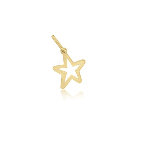 Gold Loopy Star Charm