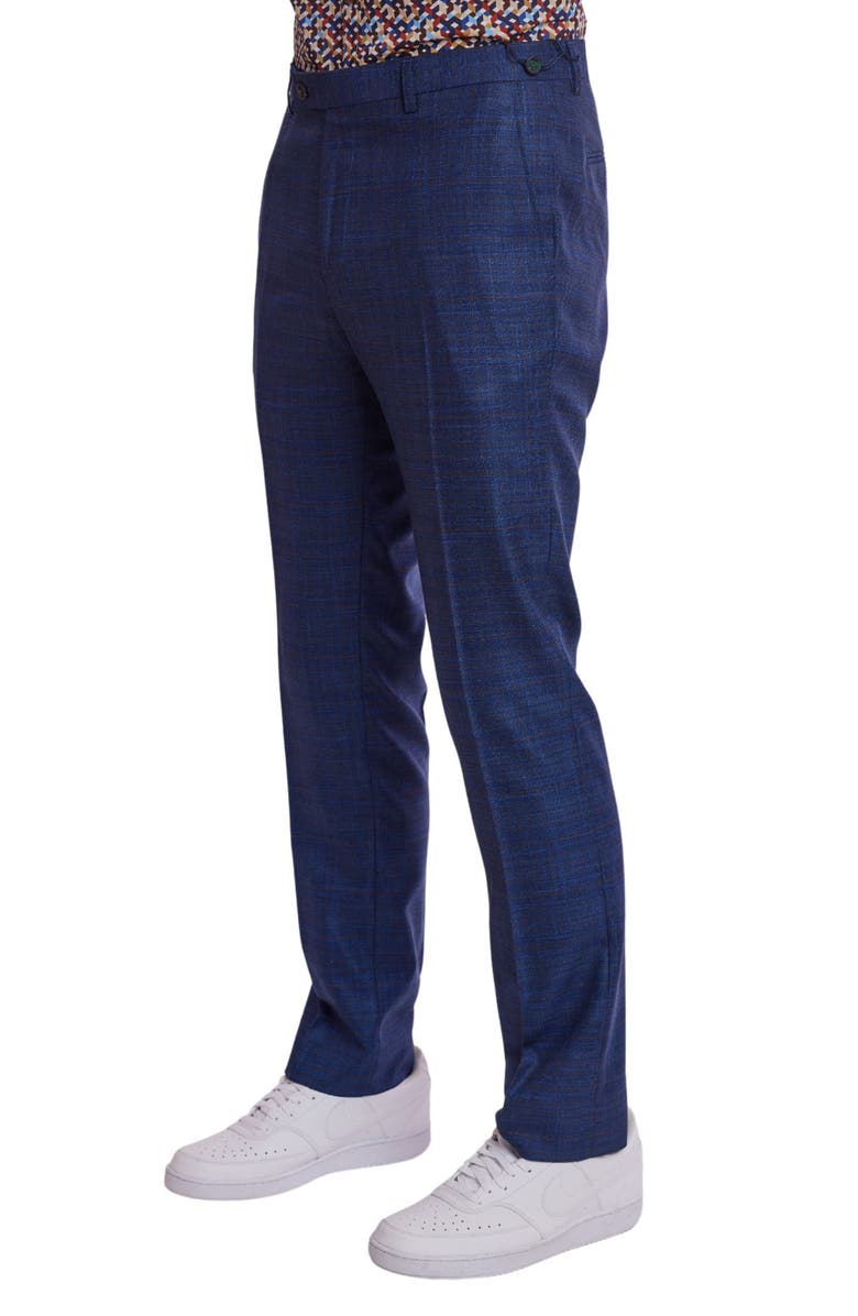 PAISLEY & GRAY Downing Slim Flat Front Windowpane Dress Pants, Alternate, color,