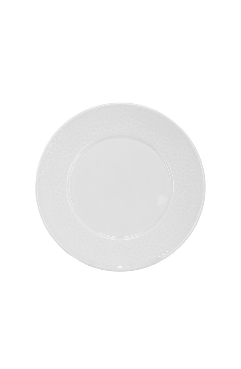 Elama Soyer 16 Piece Textu Design Double Bowl Porcelain Dinnerware Set, Alternate, color, White