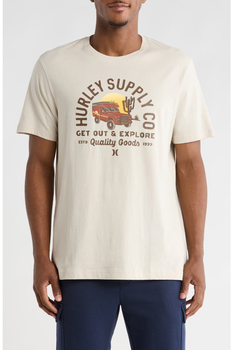 Deserted Graphic T-Shirt, Main, color, BONE