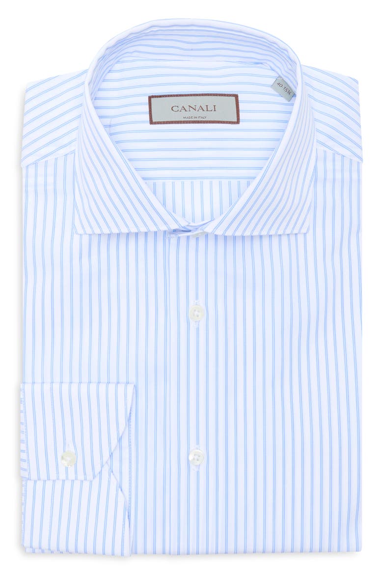Cotton Dress Shirt, Alternate, color, BLUE MULTI