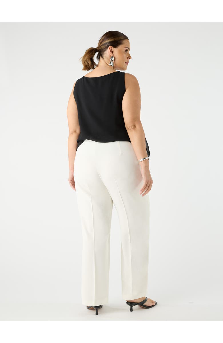 Live Unlimited Straight Crepe Pants, Alternate, color, Ivory