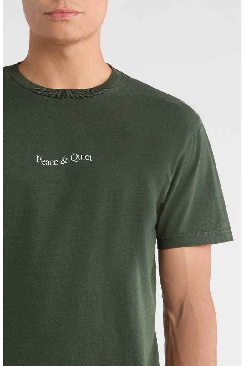 Wordmark Graphic Cotton T-Shirt, Alternate, color, FOREST