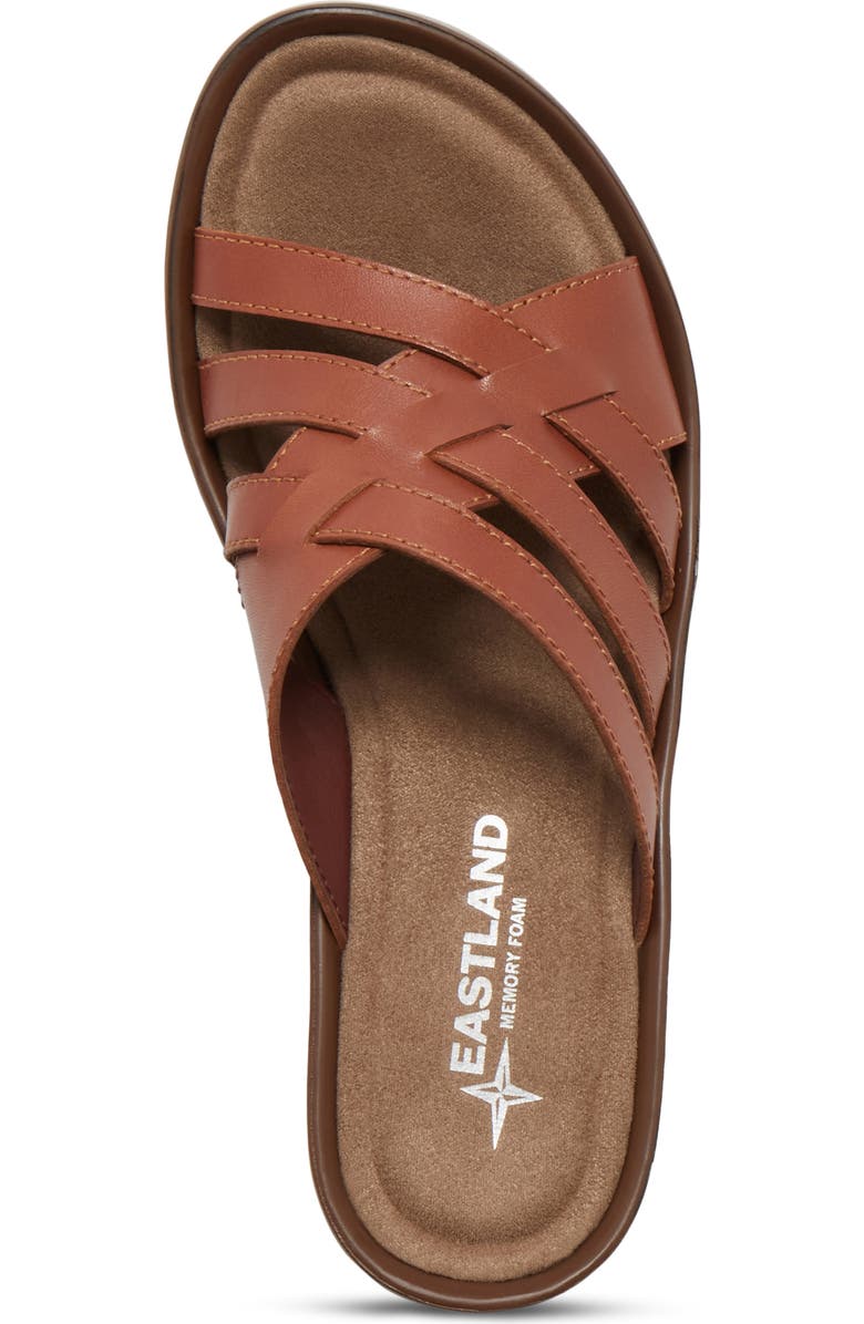 Eastland Poppy Leather Wedge Sandal, Alternate, color, Tan