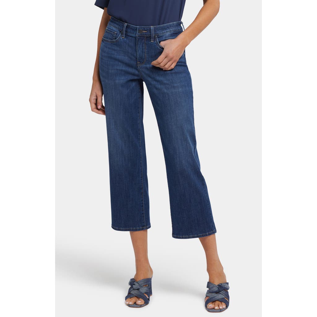 Nydj Piper Crop Relaxed Straight Leg Jeans In Rio Rapids