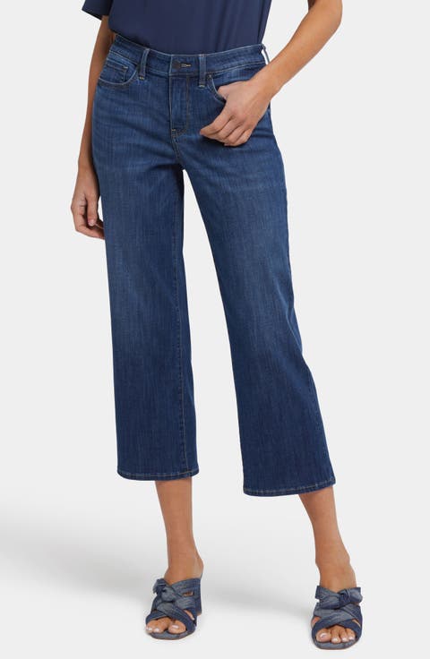 NYDJ Piper Crop Relaxed Straight Leg Jeans (Petite)