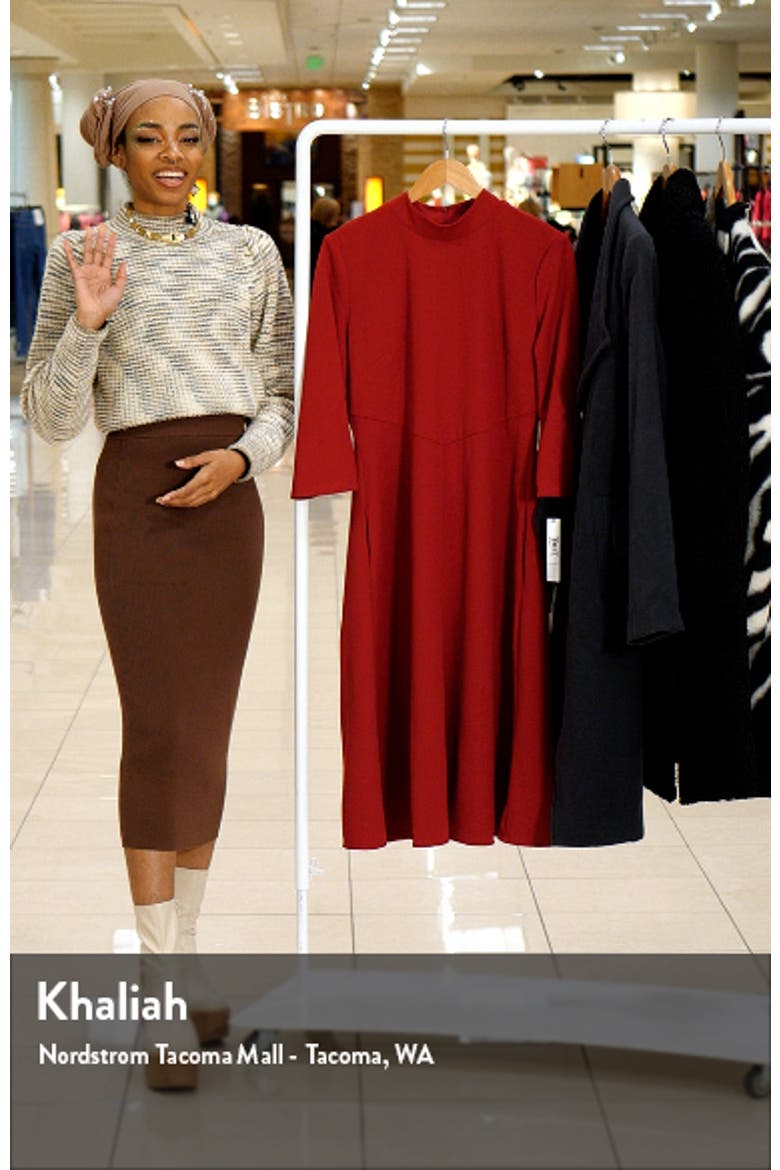 Mock Neck Midi Dress video