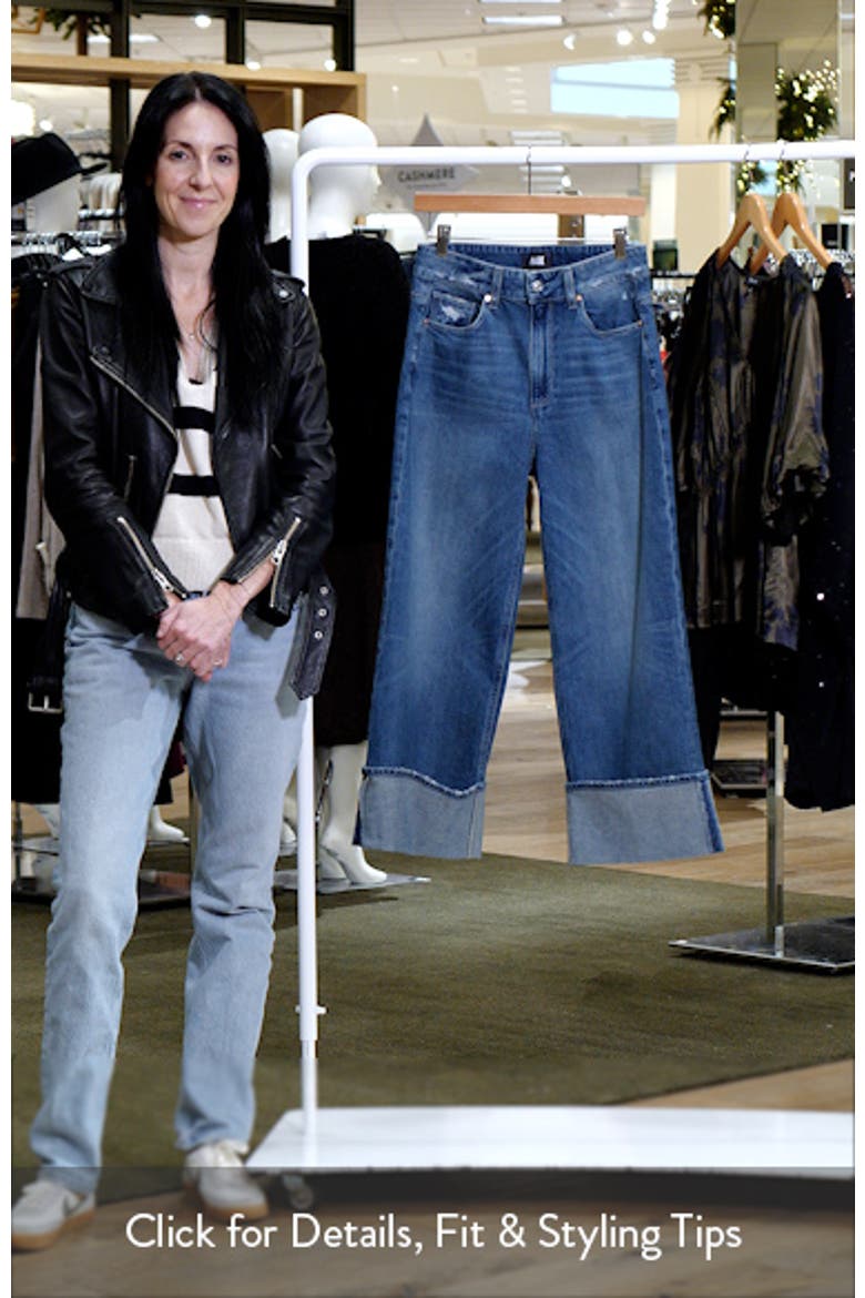 Sasha Cuffed High Waist Ankle Wide Leg Jeans video