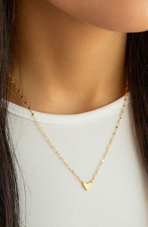 Marlyn Schiff Heart Pendant Necklace In Gold
