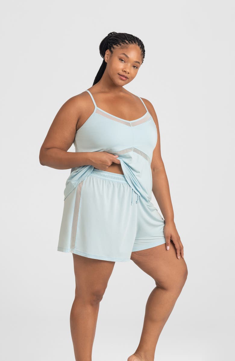 Honeylove Blisswear Lounge Shorts, Alternate, color, Glacier