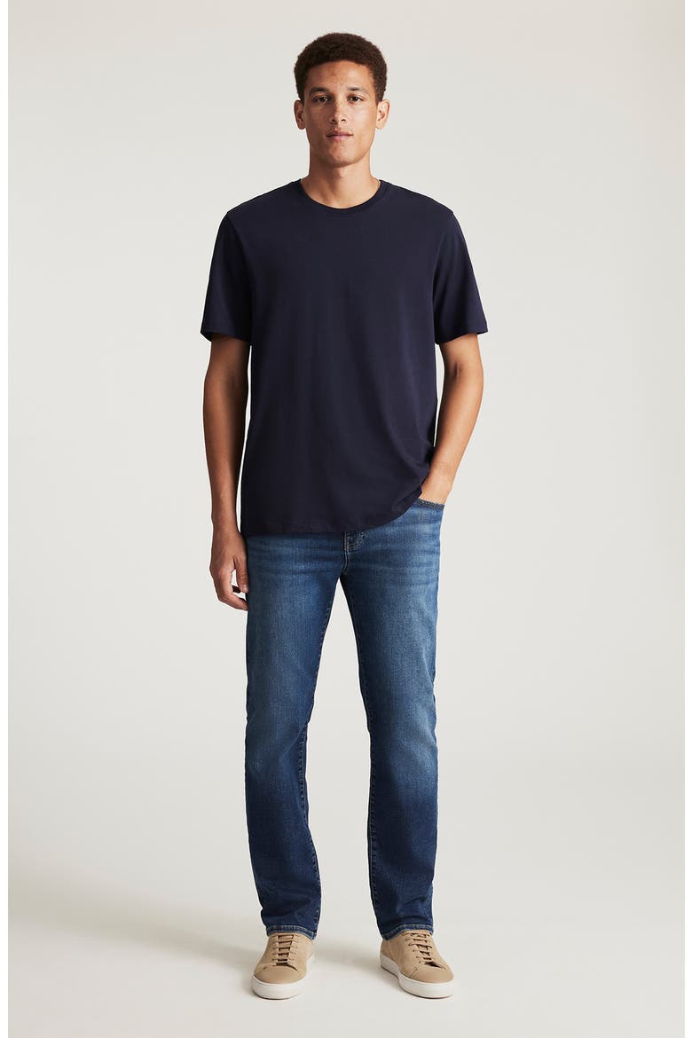 Cotton Crewneck T-Shirt, Alternate, color, BARITONE BLUE