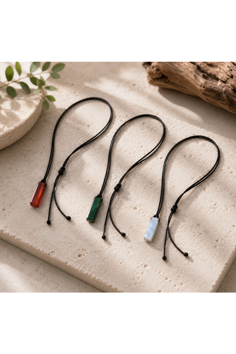 Trinity Gemstone Necklace Set Elegance in Every Gem, Alternate, color, Multicolor