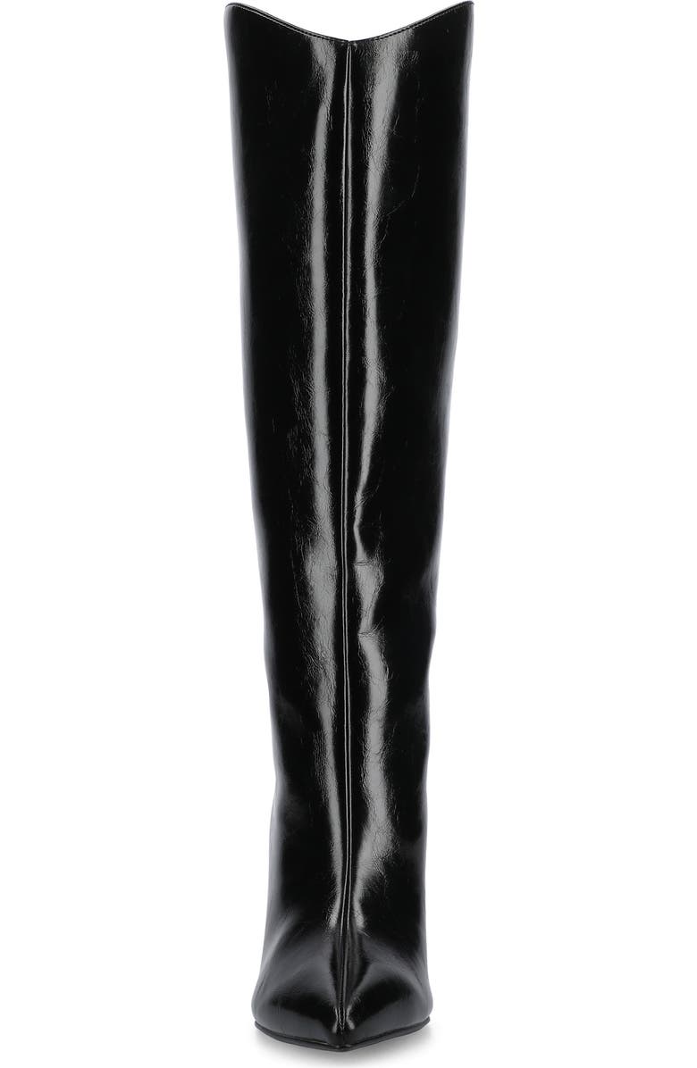 Journee Collection Rehela Boot - Wide Width & Wide Calf, Alternate, color, Black Patent