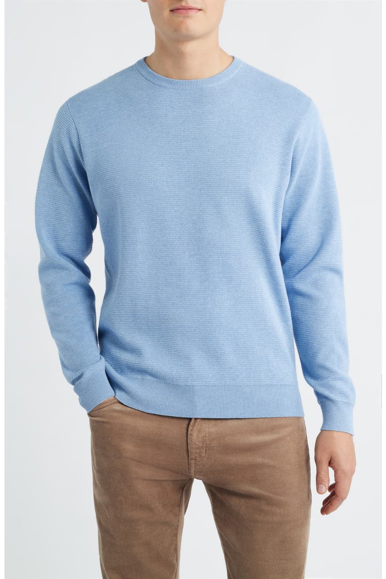 Coolspun Texture Sweater, Main, color, CLOUDY BLUE