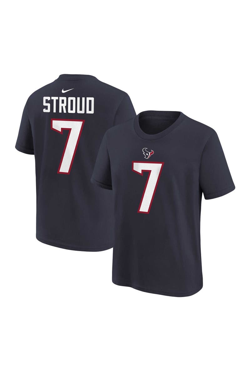 Nike Preschool Nike C.J. Stroud Navy Houston Texans Player Name & Number T-Shirt, Main, color, Navy