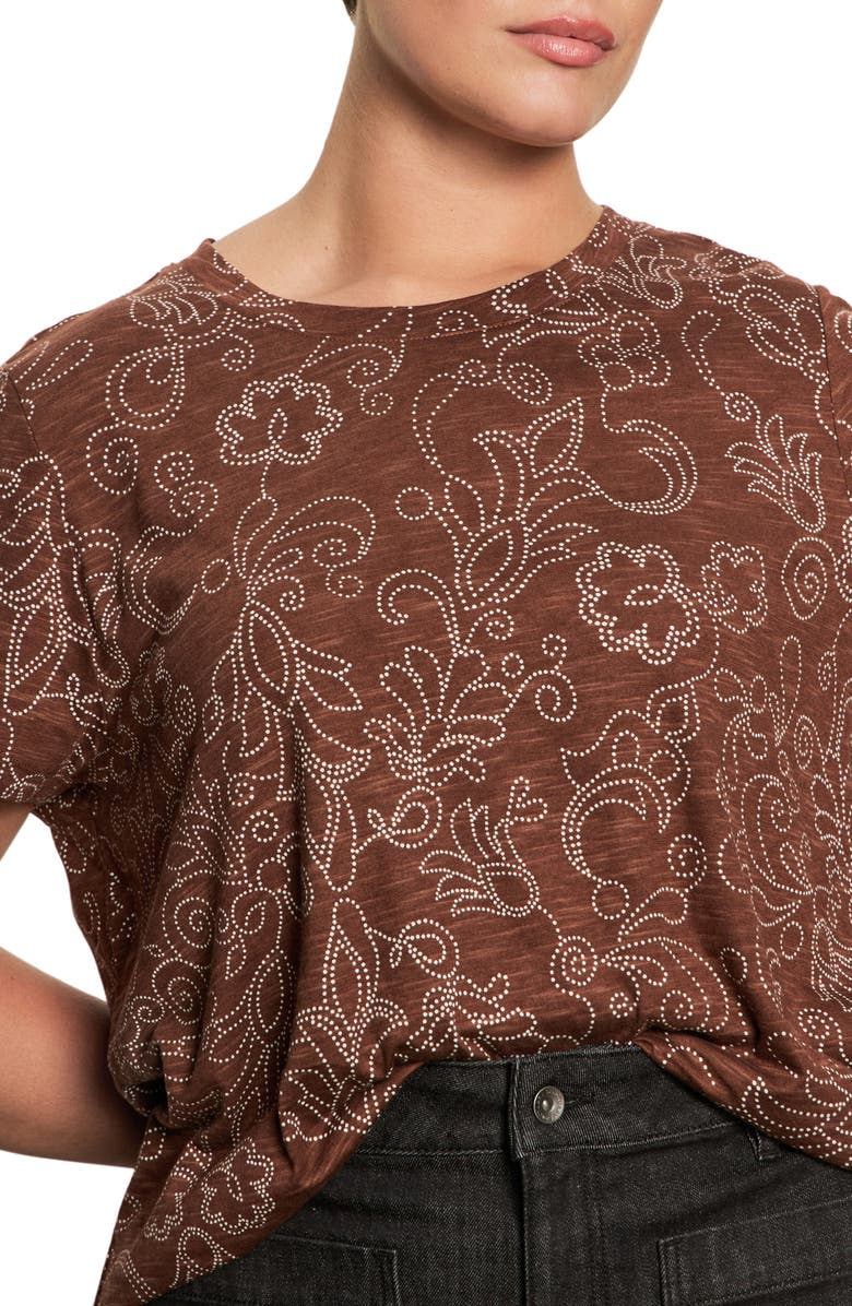 Sanctuary The Perfect T-Shirt, Alternate, color, Boheme Brown
