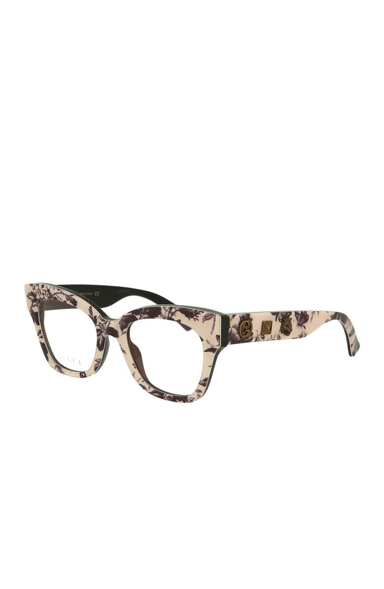 Gucci 49mm Cat Eye Optical Frames, Alternate, color,