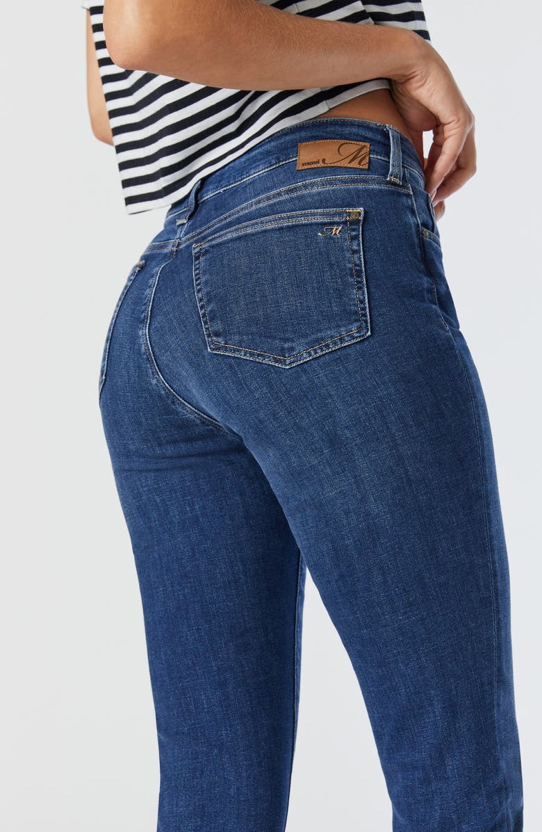 Mavi Jeans Kathleen High Waist Slim Jeans, Alternate, color, Mid Feather Blue