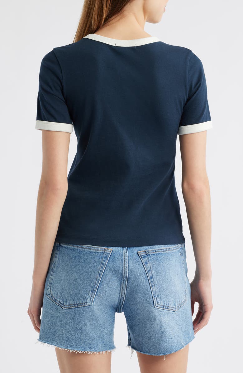 rag & bone New York Cotton Graphic Ringer T-Shirt, Alternate, color, Sail Blue