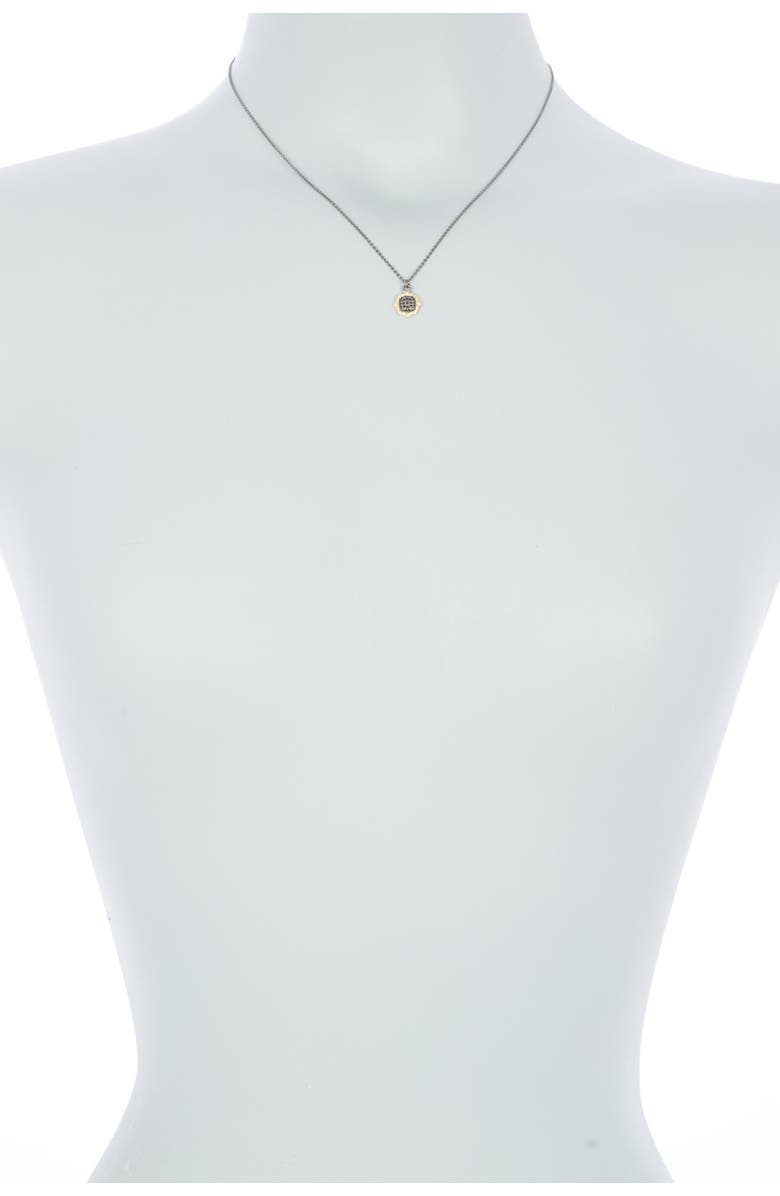 Armenta Old World Two-Tone Diamond Pave Pendant Necklace, Alternate, color, 