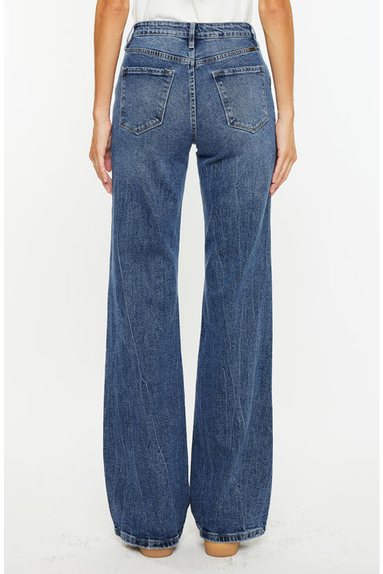 Hailey High Rise 90's Flare Jeans, Alternate, color, Dark Wash
