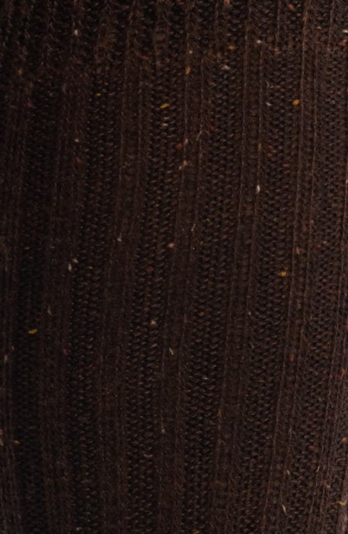 Hue Rib Tweed Knee High Socks In Brown