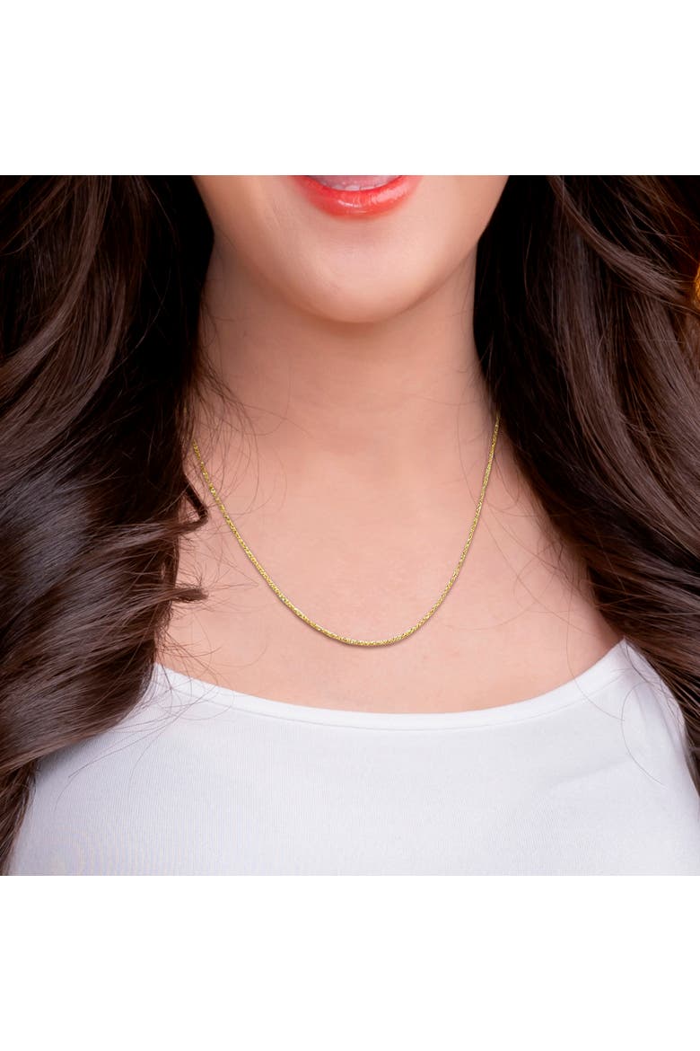 Singapore Chain Necklace 14k Yellow Gold, Alternate, color, Yellow Gold
