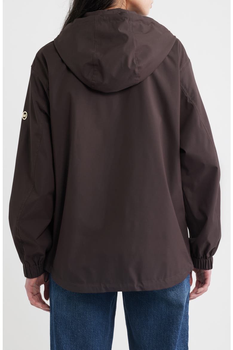 Water Resistant Hooded Jacket, Alternate, color, CHOCOLATE