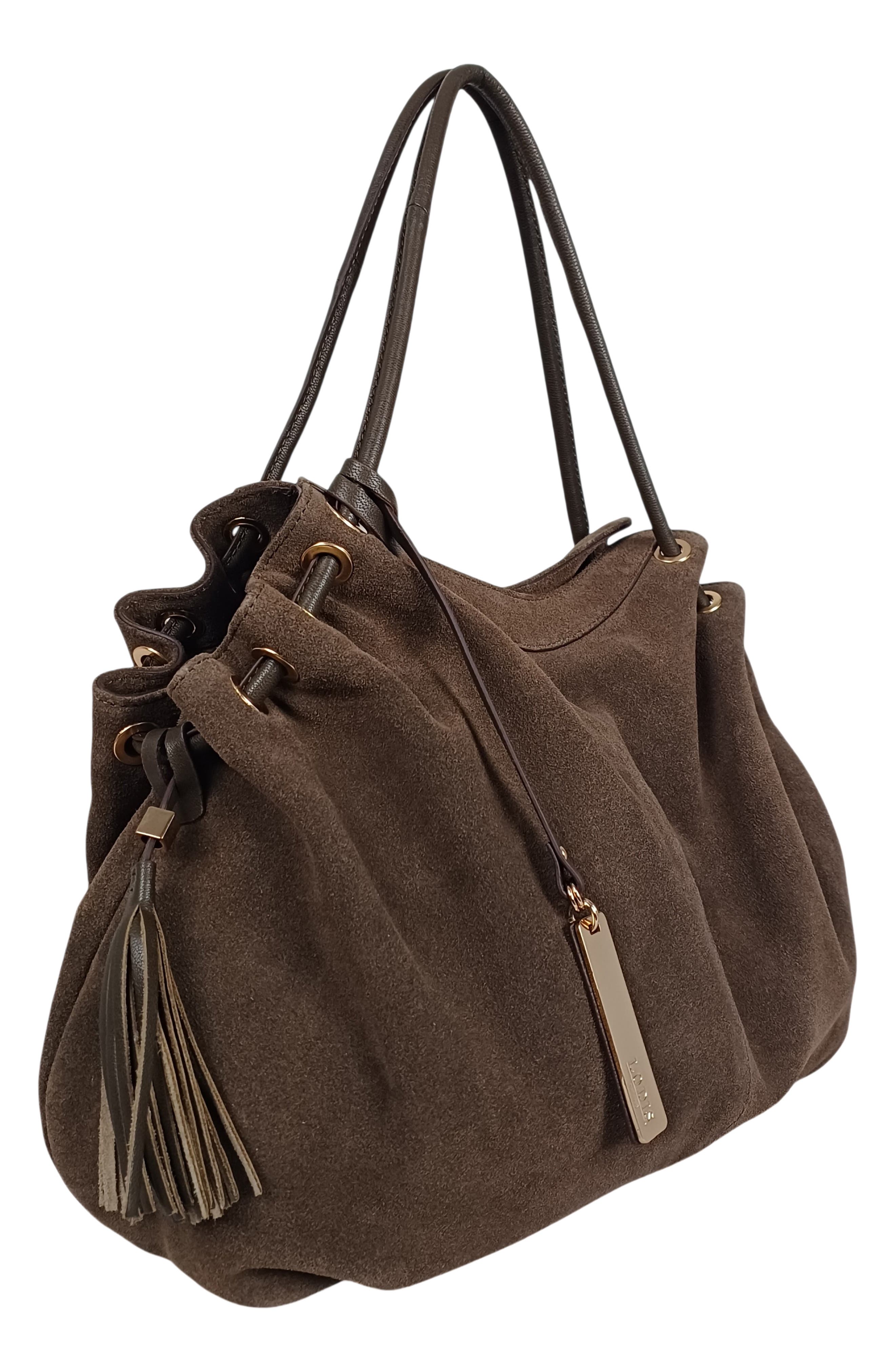 Zaria Leather Hobo, Alternate, color, OLIVINE SUEDE