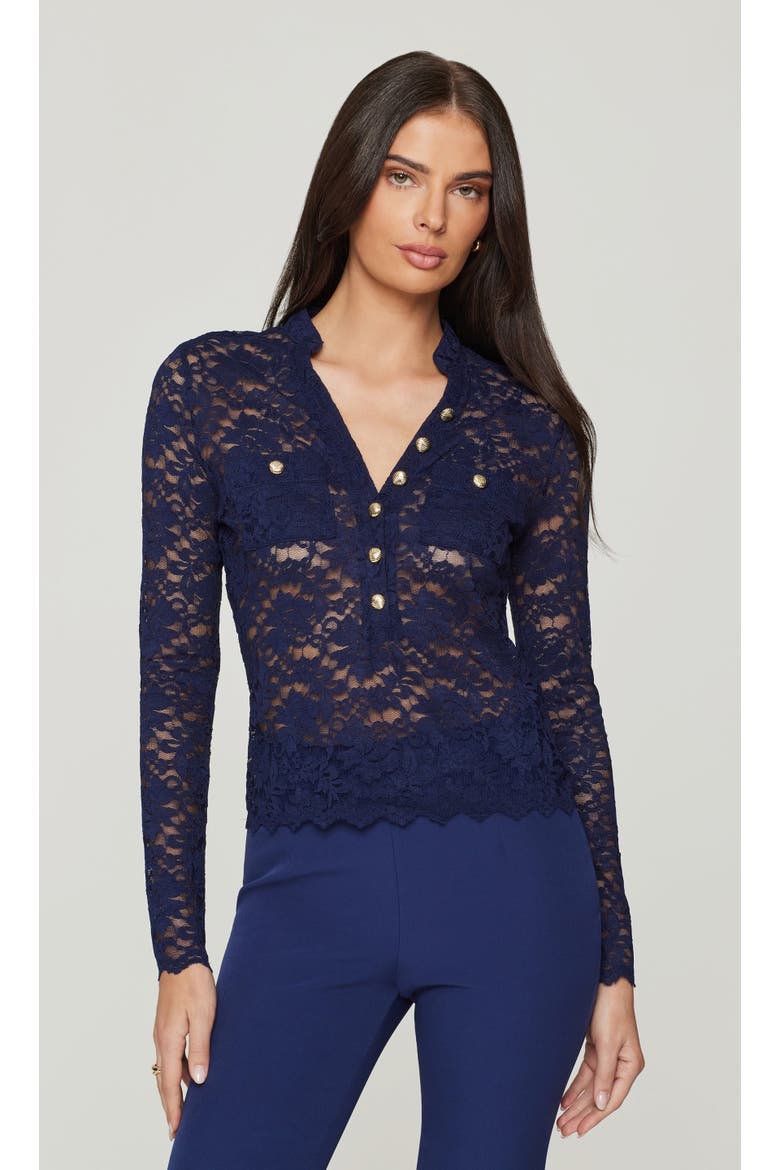 Ilona Lace Top, Alternate, color, Blue