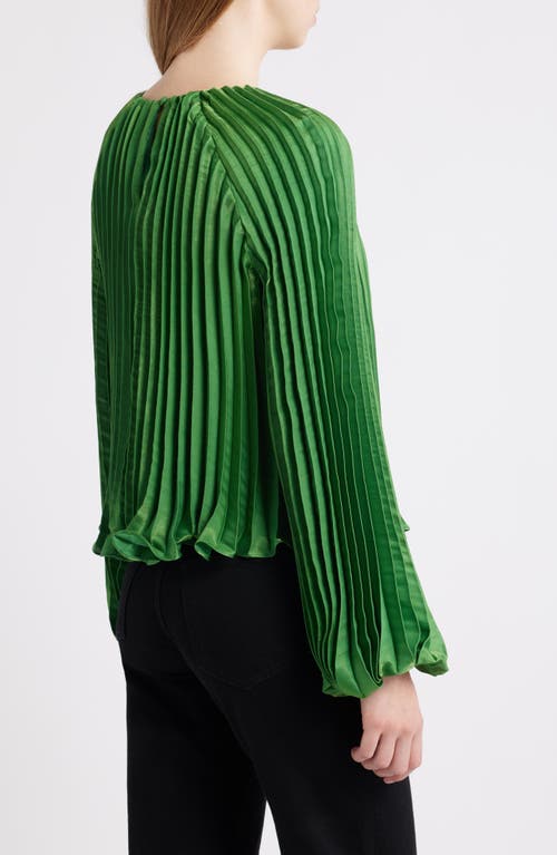 Ciebon Giulia Plissé Top In Green